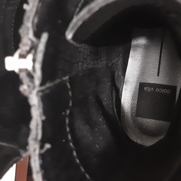 Dolce Vita Croc Lace Up Combat Boots - Picture 7 of 9